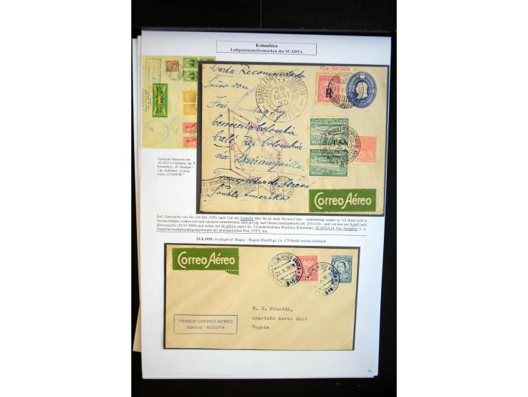 1920/35, hochinteressante Sammlung von über 120 Briefen, Karten und einigen Vorderseiten, dabei neben Scadta auch etwas Kolum