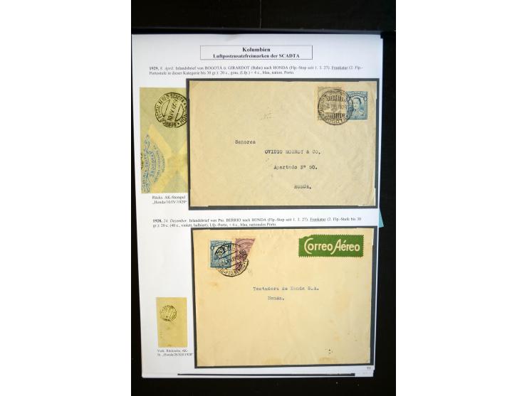 1920/35, hochinteressante Sammlung von über 120 Briefen, Karten und einigen Vorderseiten, dabei neben Scadta auch etwas Kolum