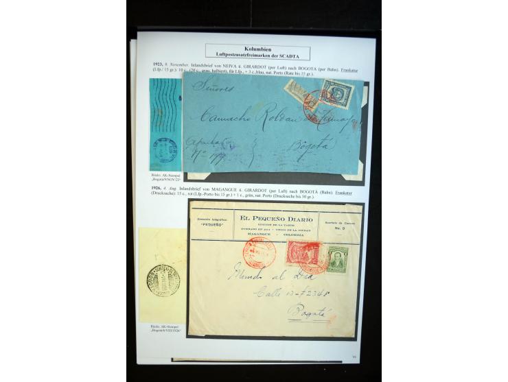 1920/35, hochinteressante Sammlung von über 120 Briefen, Karten und einigen Vorderseiten, dabei neben Scadta auch etwas Kolum