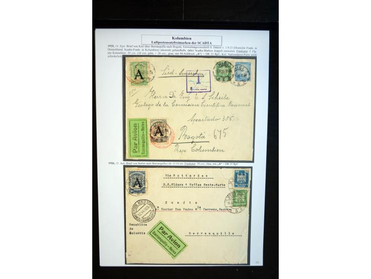 1920/35, hochinteressante Sammlung von über 120 Briefen, Karten und einigen Vorderseiten, dabei neben Scadta auch etwas Kolum