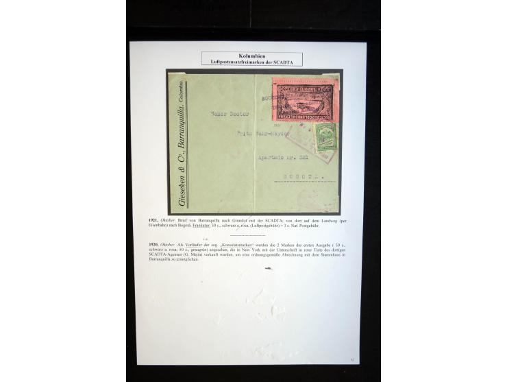 1920/35, hochinteressante Sammlung von über 120 Briefen, Karten und einigen Vorderseiten, dabei neben Scadta auch etwas Kolum