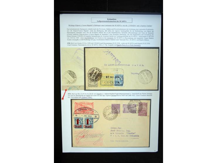 1920/35, hochinteressante Sammlung von über 120 Briefen, Karten und einigen Vorderseiten, dabei neben Scadta auch etwas Kolum