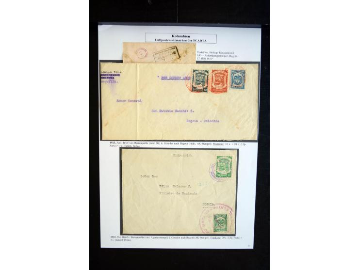1920/35, hochinteressante Sammlung von über 120 Briefen, Karten und einigen Vorderseiten, dabei neben Scadta auch etwas Kolum