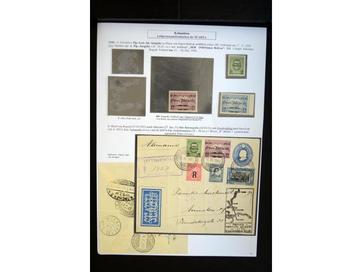 1920/35, hochinteressante Sammlung von über 120 Briefen, Karten und einigen Vorderseiten, dabei neben Scadta auch etwas Kolum