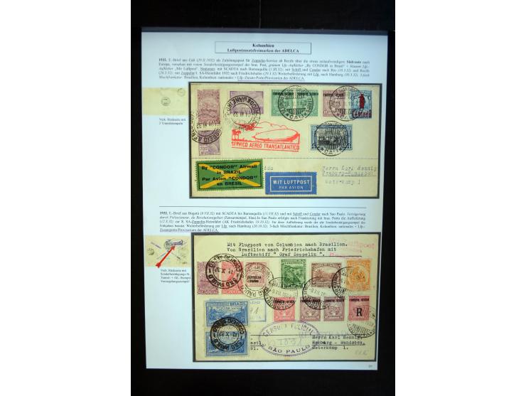 1920/35, hochinteressante Sammlung von über 120 Briefen, Karten und einigen Vorderseiten, dabei neben Scadta auch etwas Kolum