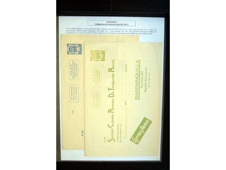 1920/35, hochinteressante Sammlung von über 120 Briefen, Karten und einigen Vorderseiten, dabei neben Scadta auch etwas Kolum