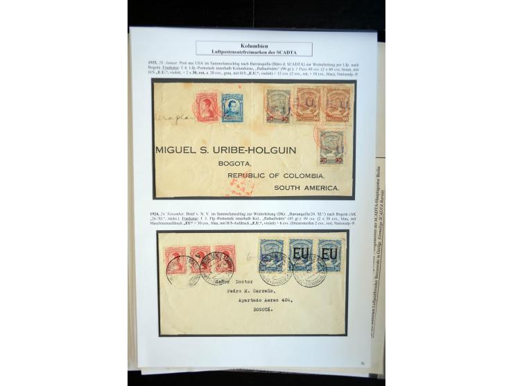 1920/35, hochinteressante Sammlung von über 120 Briefen, Karten und einigen Vorderseiten, dabei neben Scadta auch etwas Kolum