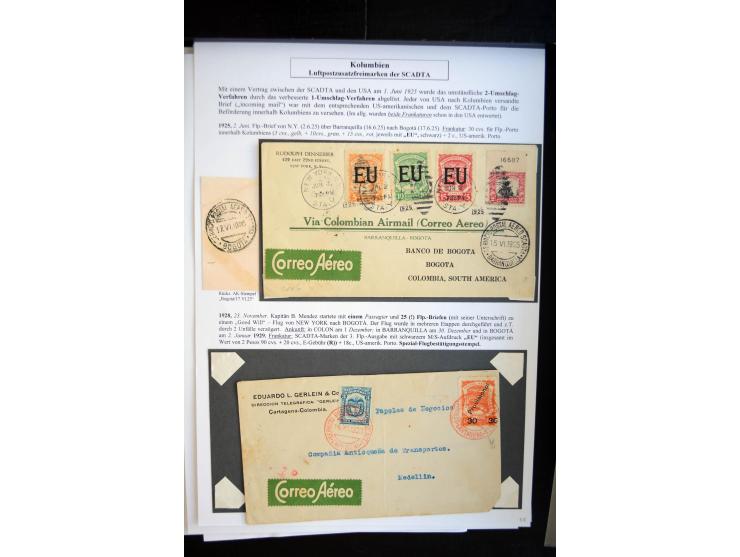 1920/35, hochinteressante Sammlung von über 120 Briefen, Karten und einigen Vorderseiten, dabei neben Scadta auch etwas Kolum