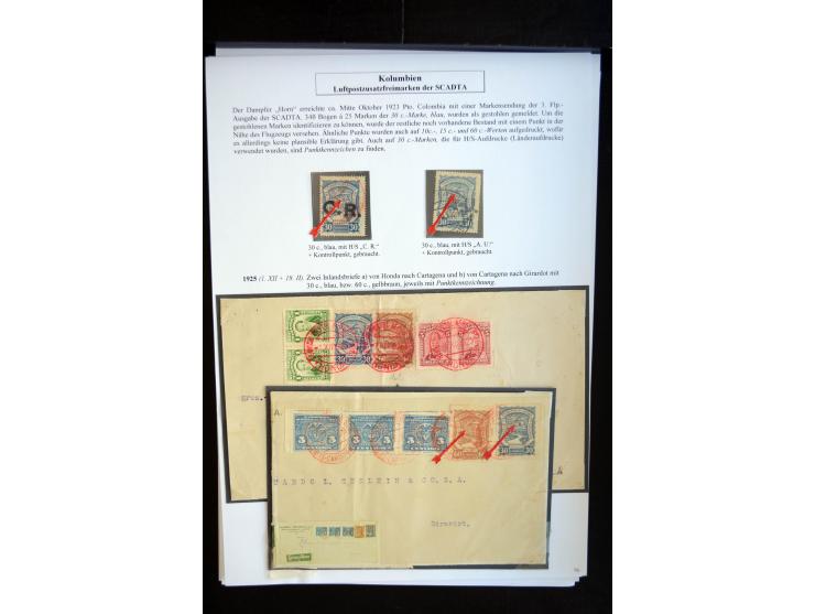 1920/35, hochinteressante Sammlung von über 120 Briefen, Karten und einigen Vorderseiten, dabei neben Scadta auch etwas Kolum