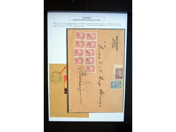 1920/35, hochinteressante Sammlung von über 120 Briefen, Karten und einigen Vorderseiten, dabei neben Scadta auch etwas Kolum