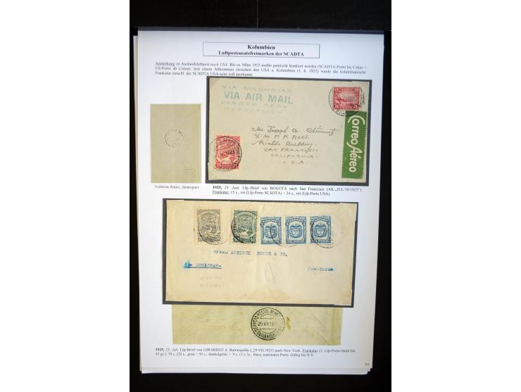 1920/35, hochinteressante Sammlung von über 120 Briefen, Karten und einigen Vorderseiten, dabei neben Scadta auch etwas Kolum