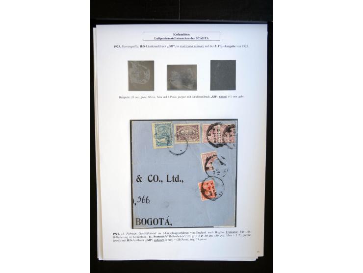 1920/35, hochinteressante Sammlung von über 120 Briefen, Karten und einigen Vorderseiten, dabei neben Scadta auch etwas Kolum