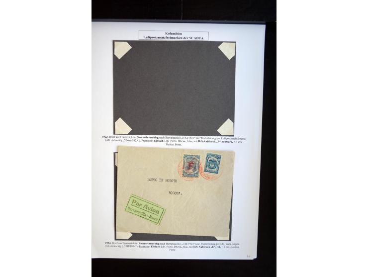 1920/35, hochinteressante Sammlung von über 120 Briefen, Karten und einigen Vorderseiten, dabei neben Scadta auch etwas Kolum