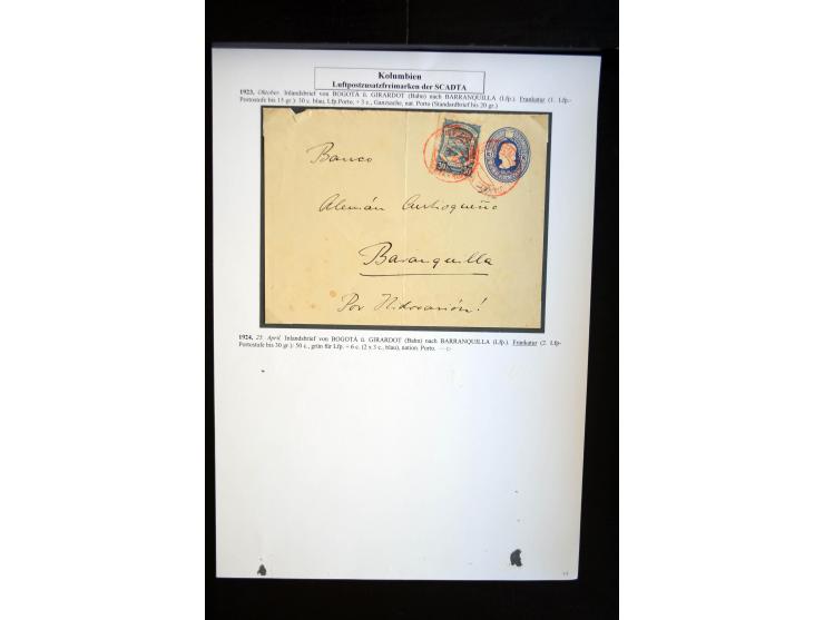 1920/35, hochinteressante Sammlung von über 120 Briefen, Karten und einigen Vorderseiten, dabei neben Scadta auch etwas Kolum
