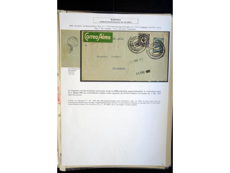 1920/35, hochinteressante Sammlung von über 120 Briefen, Karten und einigen Vorderseiten, dabei neben Scadta auch etwas Kolum
