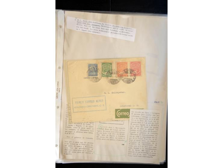 1920/35, hochinteressante Sammlung von über 120 Briefen, Karten und einigen Vorderseiten, dabei neben Scadta auch etwas Kolum
