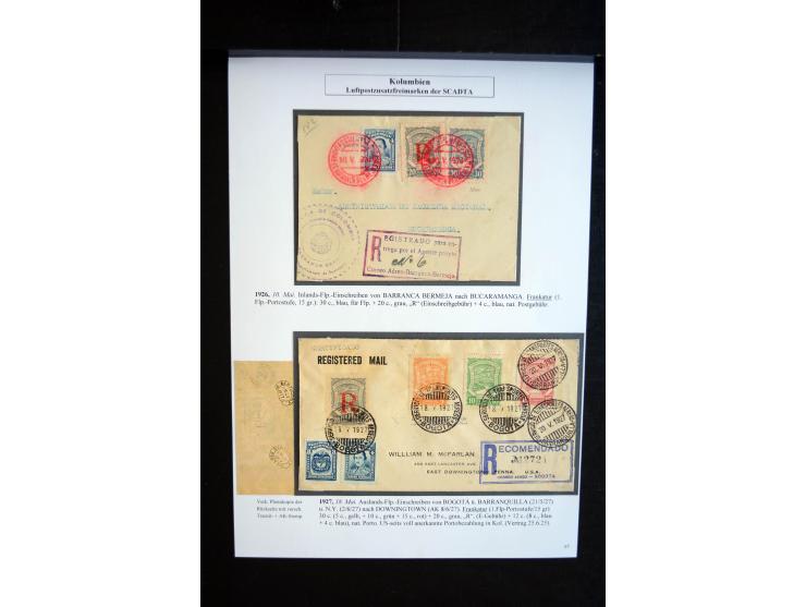 1920/35, hochinteressante Sammlung von über 120 Briefen, Karten und einigen Vorderseiten, dabei neben Scadta auch etwas Kolum