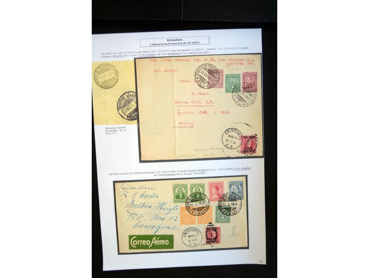 1920/35, hochinteressante Sammlung von über 120 Briefen, Karten und einigen Vorderseiten, dabei neben Scadta auch etwas Kolum