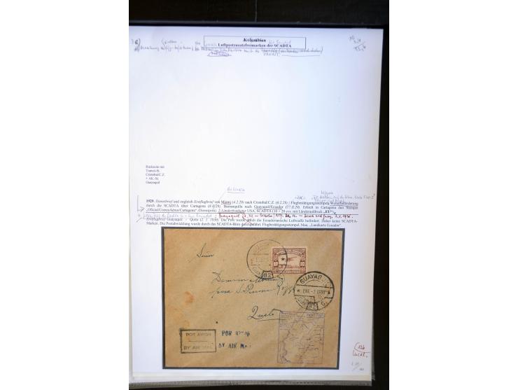 1920/35, hochinteressante Sammlung von über 120 Briefen, Karten und einigen Vorderseiten, dabei neben Scadta auch etwas Kolum