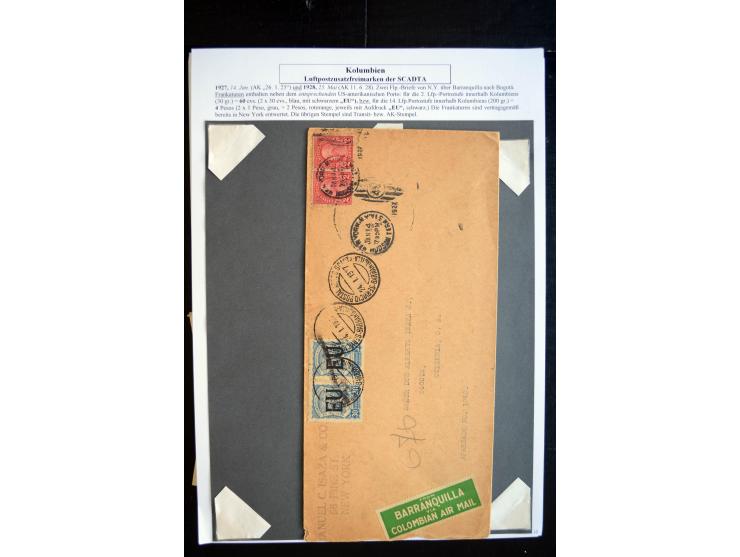 1920/35, hochinteressante Sammlung von über 120 Briefen, Karten und einigen Vorderseiten, dabei neben Scadta auch etwas Kolum
