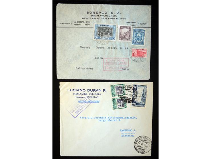 1920/35, hochinteressante Sammlung von über 120 Briefen, Karten und einigen Vorderseiten, dabei neben Scadta auch etwas Kolum