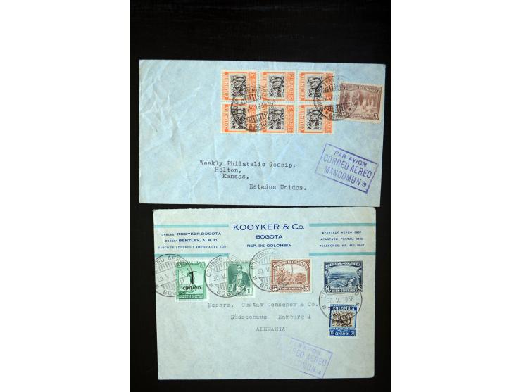 1920/35, hochinteressante Sammlung von über 120 Briefen, Karten und einigen Vorderseiten, dabei neben Scadta auch etwas Kolum