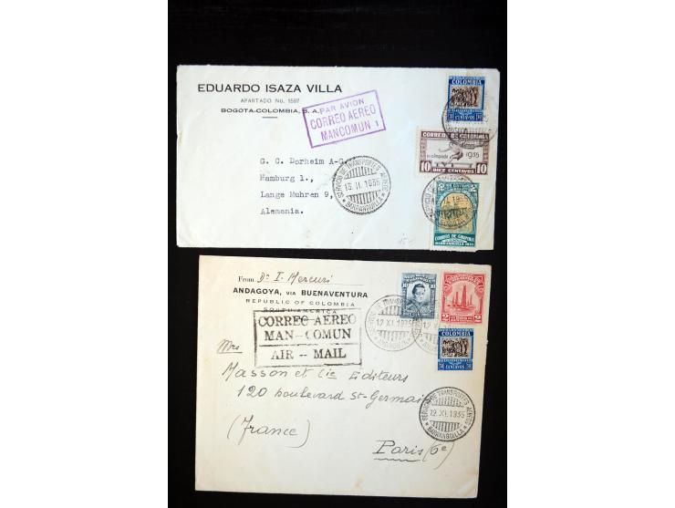 1920/35, hochinteressante Sammlung von über 120 Briefen, Karten und einigen Vorderseiten, dabei neben Scadta auch etwas Kolum