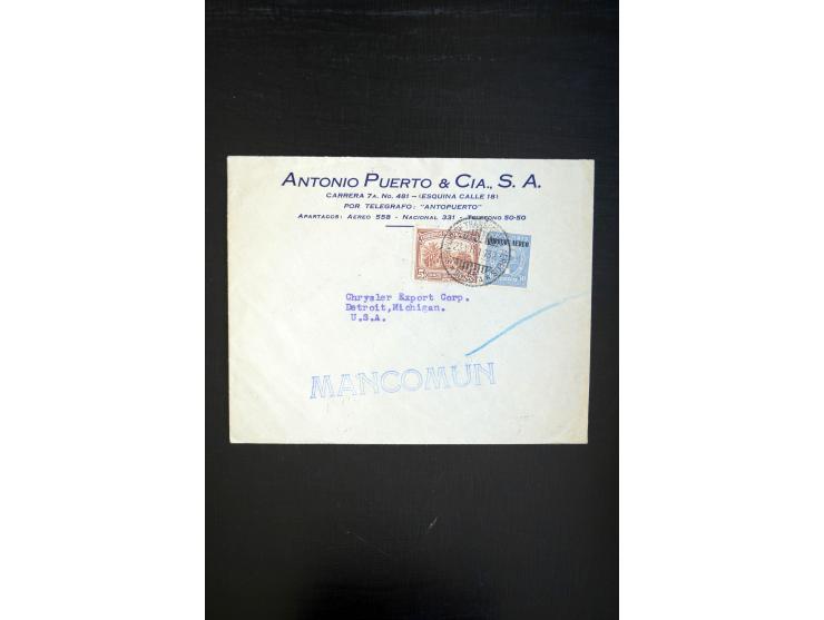 1920/35, hochinteressante Sammlung von über 120 Briefen, Karten und einigen Vorderseiten, dabei neben Scadta auch etwas Kolum