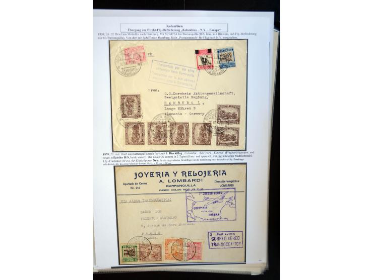 1920/35, hochinteressante Sammlung von über 120 Briefen, Karten und einigen Vorderseiten, dabei neben Scadta auch etwas Kolum