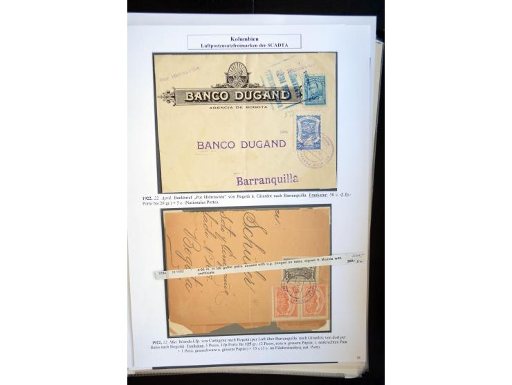 1920/35, hochinteressante Sammlung von über 120 Briefen, Karten und einigen Vorderseiten, dabei neben Scadta auch etwas Kolum