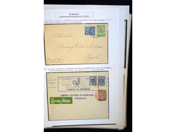 1920/35, hochinteressante Sammlung von über 120 Briefen, Karten und einigen Vorderseiten, dabei neben Scadta auch etwas Kolum