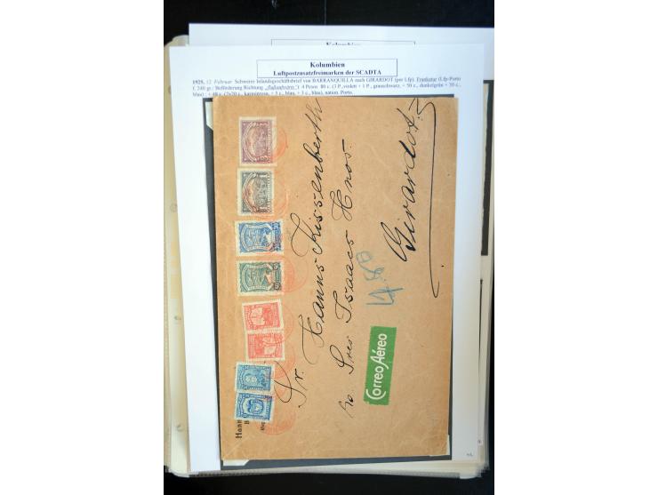 1920/35, hochinteressante Sammlung von über 120 Briefen, Karten und einigen Vorderseiten, dabei neben Scadta auch etwas Kolum