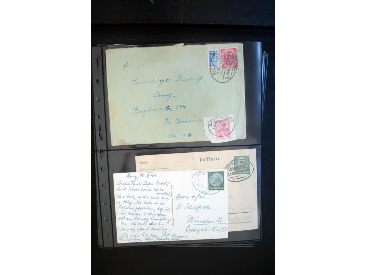 1912/2005, interessante Partie von 28 Briefe und Karten, dabei viele bessere Frankaturen sowie bessere Zeppelinmarken, dazu e