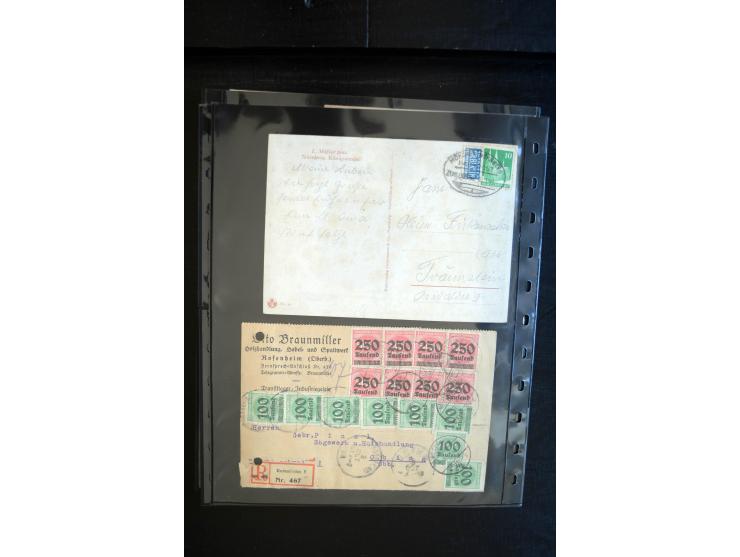 1912/2005, interessante Partie von 28 Briefe und Karten, dabei viele bessere Frankaturen sowie bessere Zeppelinmarken, dazu e