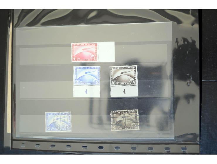 1912/2005, interessante Partie von 28 Briefe und Karten, dabei viele bessere Frankaturen sowie bessere Zeppelinmarken, dazu e