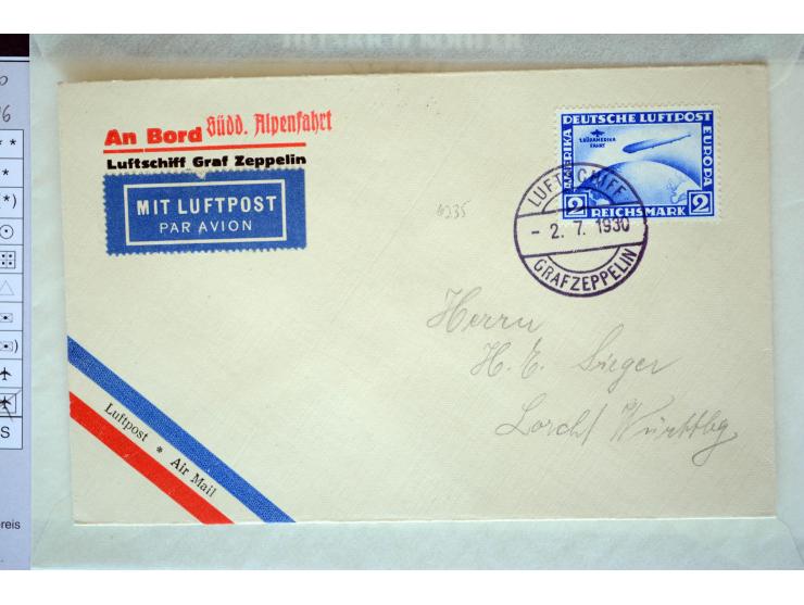1912/2005, interessante Partie von 28 Briefe und Karten, dabei viele bessere Frankaturen sowie bessere Zeppelinmarken, dazu e