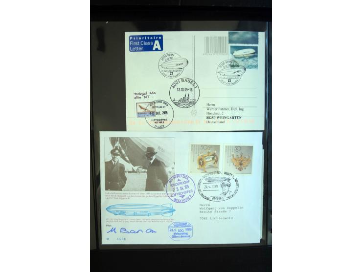1912/2005, interessante Partie von 28 Briefe und Karten, dabei viele bessere Frankaturen sowie bessere Zeppelinmarken, dazu e