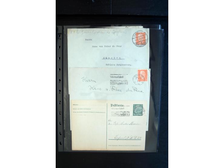 1912/2005, interessante Partie von 28 Briefe und Karten, dabei viele bessere Frankaturen sowie bessere Zeppelinmarken, dazu e