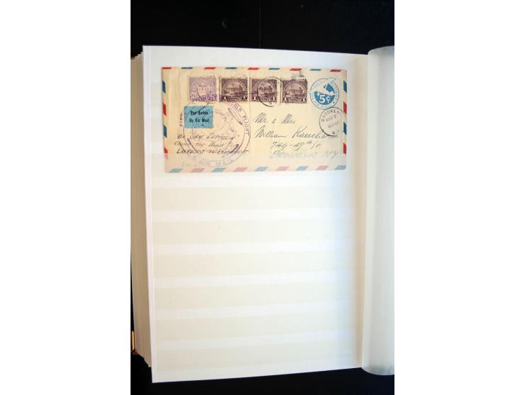 1928/39, reichhaltige Sammlung Zeppelinbriefe und -karten, dabei gute Frankaturen, Vertragsstaaten, Südamerikanische Post etc
