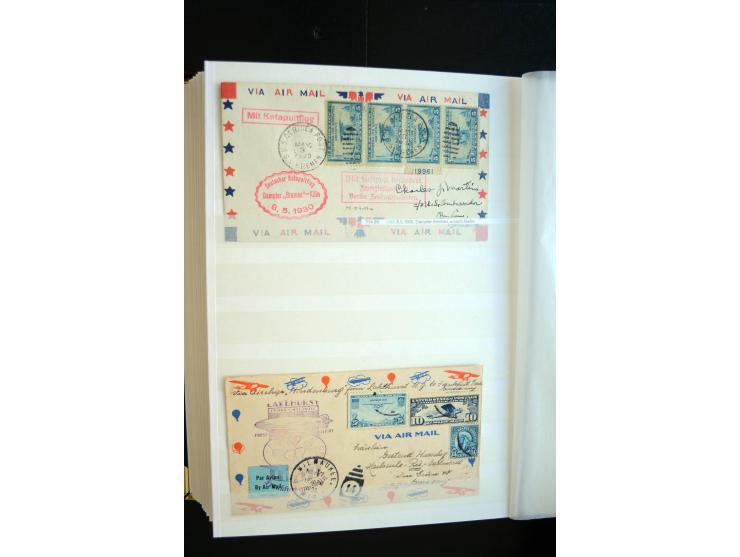 1928/39, reichhaltige Sammlung Zeppelinbriefe und -karten, dabei gute Frankaturen, Vertragsstaaten, Südamerikanische Post etc