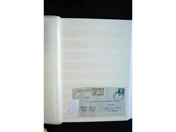 1928/39, reichhaltige Sammlung Zeppelinbriefe und -karten, dabei gute Frankaturen, Vertragsstaaten, Südamerikanische Post etc