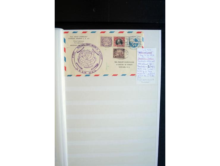 1928/39, reichhaltige Sammlung Zeppelinbriefe und -karten, dabei gute Frankaturen, Vertragsstaaten, Südamerikanische Post etc
