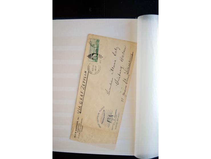 1928/39, reichhaltige Sammlung Zeppelinbriefe und -karten, dabei gute Frankaturen, Vertragsstaaten, Südamerikanische Post etc