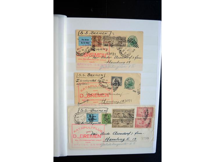 1928/39, reichhaltige Sammlung Zeppelinbriefe und -karten, dabei gute Frankaturen, Vertragsstaaten, Südamerikanische Post etc
