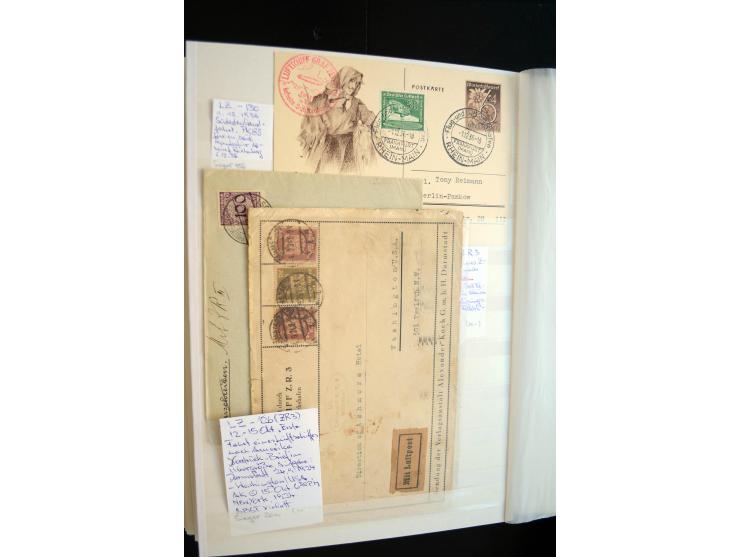 1928/39, reichhaltige Sammlung Zeppelinbriefe und -karten, dabei gute Frankaturen, Vertragsstaaten, Südamerikanische Post etc