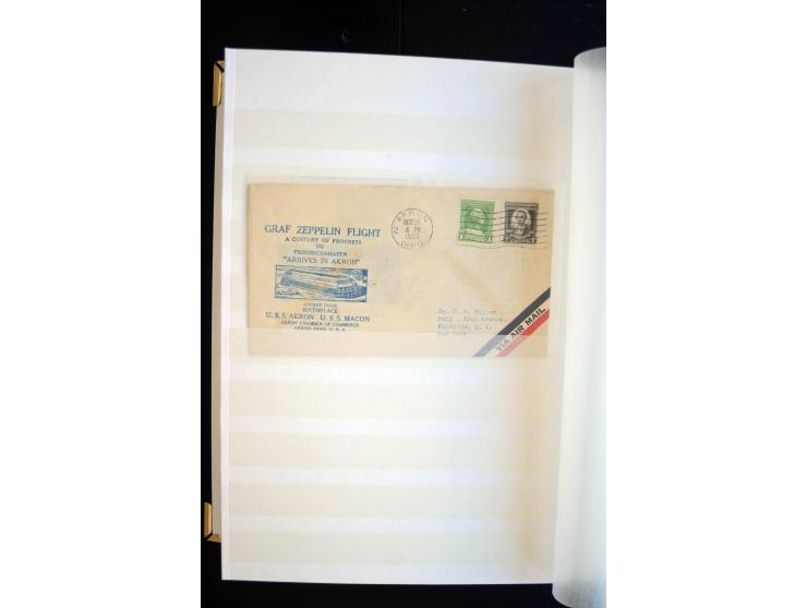 1928/39, reichhaltige Sammlung Zeppelinbriefe und -karten, dabei gute Frankaturen, Vertragsstaaten, Südamerikanische Post etc