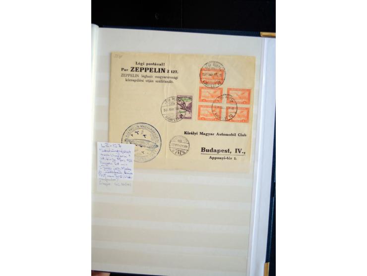 1928/39, reichhaltige Sammlung Zeppelinbriefe und -karten, dabei gute Frankaturen, Vertragsstaaten, Südamerikanische Post etc
