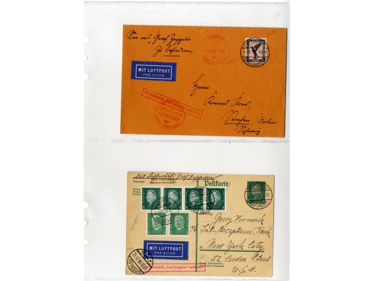 1929/39, interessante Sammlung mit über 50 Briefen, Karten und wenigen älteren Ansichtskarten, dabei gute Frankaturen, besser