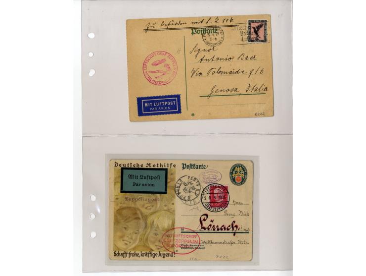 1929/39, interessante Sammlung mit über 50 Briefen, Karten und wenigen älteren Ansichtskarten, dabei gute Frankaturen, besser