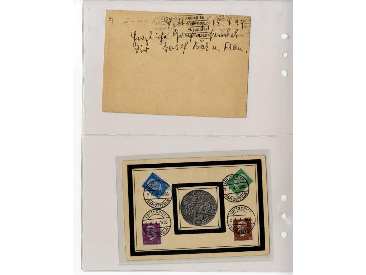 1929/39, interessante Sammlung mit über 50 Briefen, Karten und wenigen älteren Ansichtskarten, dabei gute Frankaturen, besser